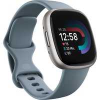 Versa 4 Smartwatch waterfall blue/platinum