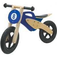 Holz-Laufrad Moto blau
