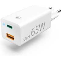 Ladegerät GaN (65W) USB-C Power Delivery (PD) weiß