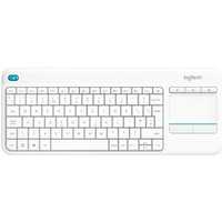 K400 Plus (DE) Kabellose Tastatur weiß