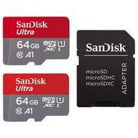 2x microSDXC Ultra (64GB) Speicherkarte + Adapter