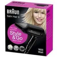 HD350 Style & Go Satin Hair 3 Haartrockner schwarz