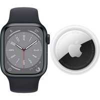 Watch Series 8 (41mm)+AirTag Smartwatch mitternacht