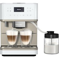 CM 6360 Kaffee-Vollautomat lotosweiß/CleanSteelMetallic