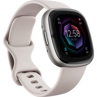 Sense 2 Smartwatch lunar white/platinum