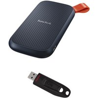 Portable SSD (1TB) Externe SSD schwarz inkl. Ultra USB 3.0 (64GB)