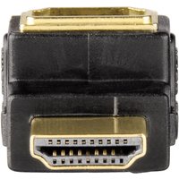 HDMI-Adapter Stecker - Kupplung 90° schwarz