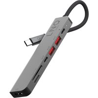 7in1 Pro USB-C Multiport Hub schwarz/grau