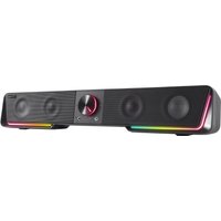 Gravity RGB Stereo Soundbar PC-Lautsprecher schwarz