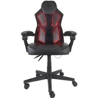 LED Gaming Chair schwarz