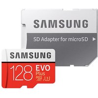 EVO Plus 128GB microSDXC UHS-I U3 100MB/s Full HD & 4K UHD Memory Card with Adapter (MB-MC128GA)