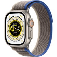 Watch Ultra (49mm) GPS+4G Titan mit Trail Loop Armband (S/M) blau/grau