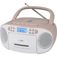 RCR2260 Radio-Rekorder mit CD + Kassette weiß/pink