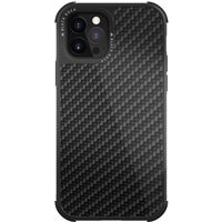 Cover Robust Real Carbon für iPhone 12/12 Pro schwarz
