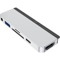 HyperDrive 6-in-1 USB Type-C Hub für iPad Pro/Air/mini 6. Generation silber