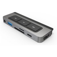 HyperDrive 6-in-1 Media USB Type-C Hub für iPad 10.Gen/Pro/Air/mini 6. Gen silber