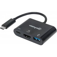 USB 3.1 Type-C > HDMI Docking Konverter schwarz