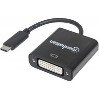 USB 3.1 Type-C > DVI Konverter schwarz