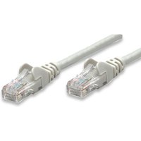 Patchkabel RJ45 U/UTP Cat5e (1 m) grau Hebelschutz