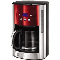 Luna Digitale Glas-Kaffeemaschine solar red