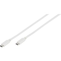 USB 3.1 Type-C Anschlusskabel mit E-Mark (2m) weiß