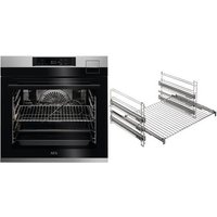 BSE798M3V3 Elektro-Backofen mit Dampfgarer bestehend aus BSE79228BM + TR3LFSTV edelstahl/cleansteel