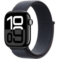 Apple Watch Series 10 (42mm) GPS Aluminium mit Sport Loop diamantschwarz/tinte