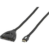 47/80 01 Autom. HDMI-Umschalter 2x HDMI-Kupplung > HDMI-Stecker