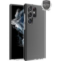 Rock Solid Cover für Galaxy S23 Ultra transparent/schwarz