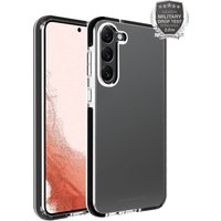 Rock Solid Cover für Galaxy S23+ transparent/schwarz