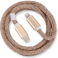 Type-C > Lightn. Glamour Kabel (1m) gold