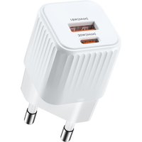 Mini Reiselader USB/USB-C (20W) weiß