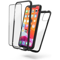 Magnetic/Displayglas Cover für Apple iPhone 11 schwarz/transparent