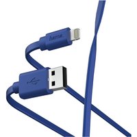 Flat USB-A - Lightning (1m) Lightning-Datenkabel blau