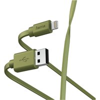 Flat USB-A - Lightning (1m) Datenkabel grün