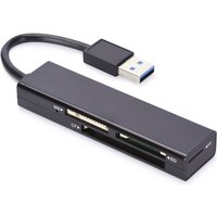 Multi Kartenleser 4-Port USB 3.0 schwarz