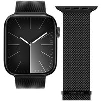 Watch Straps Milanese Loop2 Armband für Apple Watch (42/44/45/49mm) schwarz