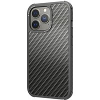 Cover Robust Real Carbon für iPhone 13 Pro schwarz