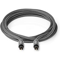 CATB25000GY30 Digital-Audiokabel stahlgrau TosLink-Stecker>TosLink-Stecker