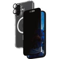 3-in-1 Schutz Set Privacy für iPhone 16 transparent