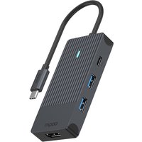 USB-C 4-in-1 Multiport Adapter grau