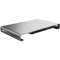 USB-C Multiport Pro Monitor Stand mit USB-C Power silber/schwarz