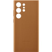 Leather Case für Galaxy S23 Ultra camel