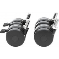 Rollen 4er Set (mit Bremse) schwarz für Intellinet 48