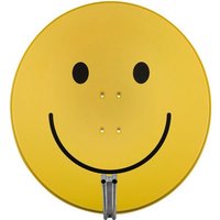 SATMAN 850 Plus Satelliten-Reflektor inkl. LNB-Halteschelle smily gelb