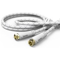 SAT-Anschlusskabel 120dB (3m) F-Stecker>F-Stecker weiß