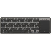Kabellose Touch-Tastatur KW-600T für Smart TV schwarz