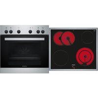 EQ110KA2EE Herdset bestehend aus HE010FBR1 + EA64RGNA1E edelstahl + edelstahl / A