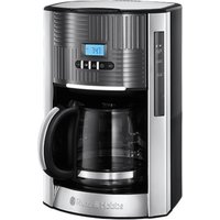 Geo Steel Digitale Glas-Kaffeemaschine Kaffeeautomat mit Timer edelstahl