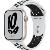 Watch 7 Nike (45mm) GPS Alu mit Nike Sportarmband polarstern/pure platinum/schwarz